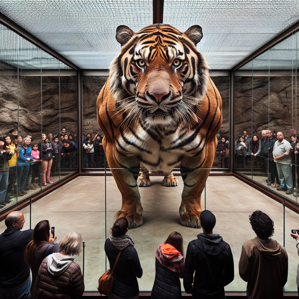 Tigre em exibição
